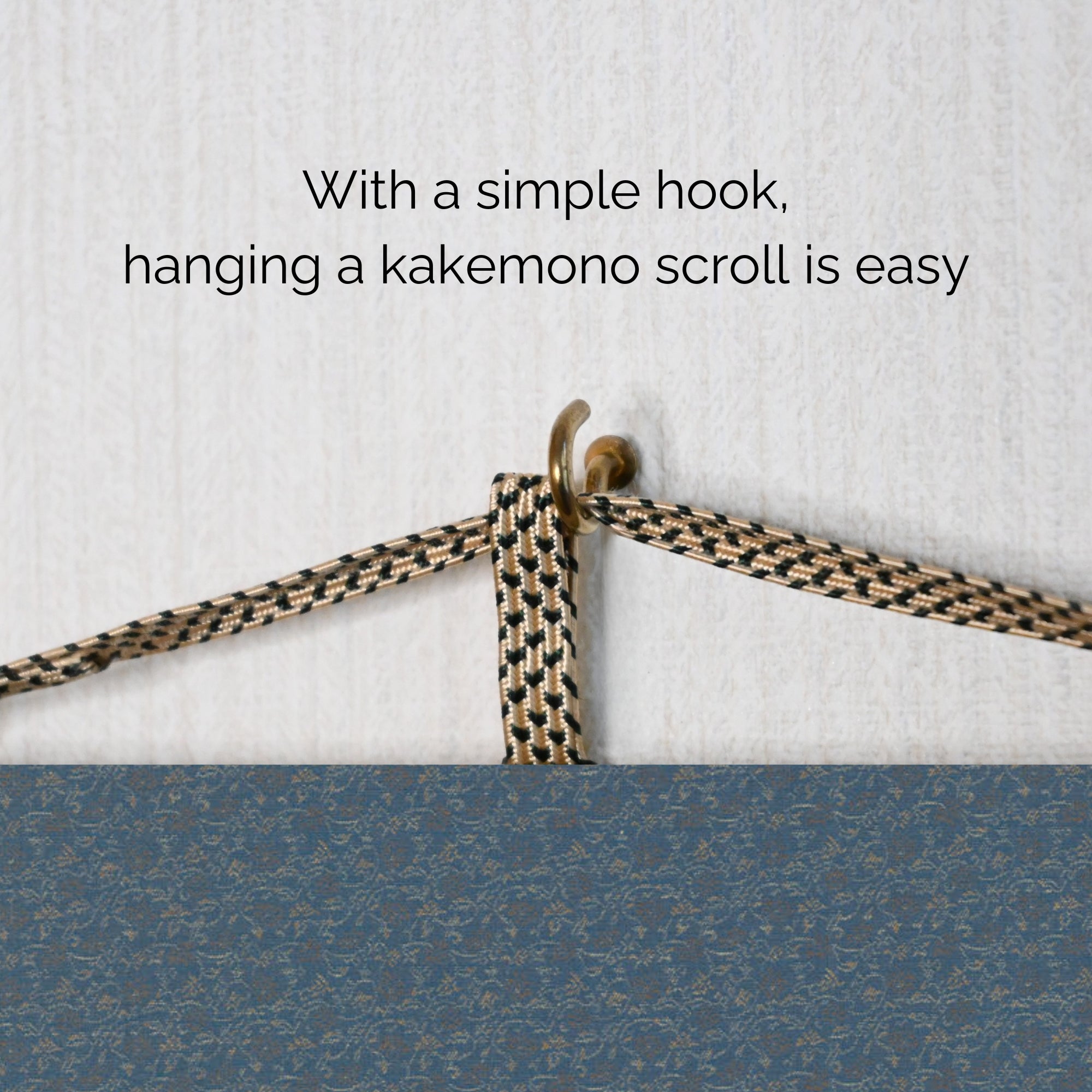 Pergamino de Pared Kakemono Samurai Japonés – Samurai Montado con Espada y Monte Fuji