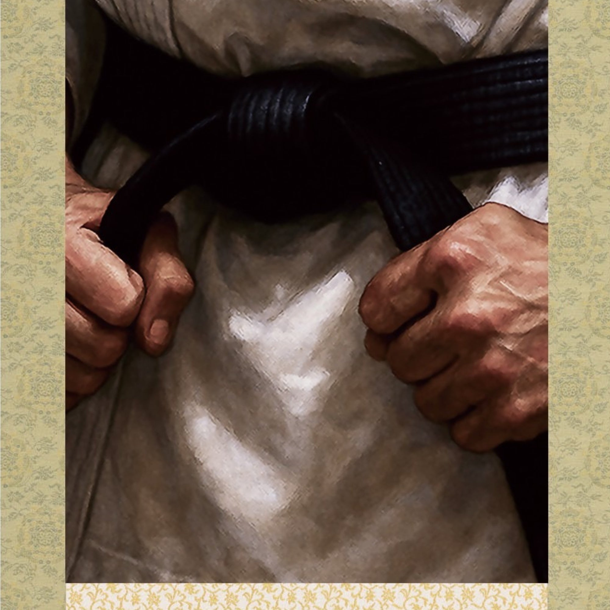 Artes Marciales Japonesas Ichiban Kakemono Póster de Pared – Espíritu de Cinturón Negro 