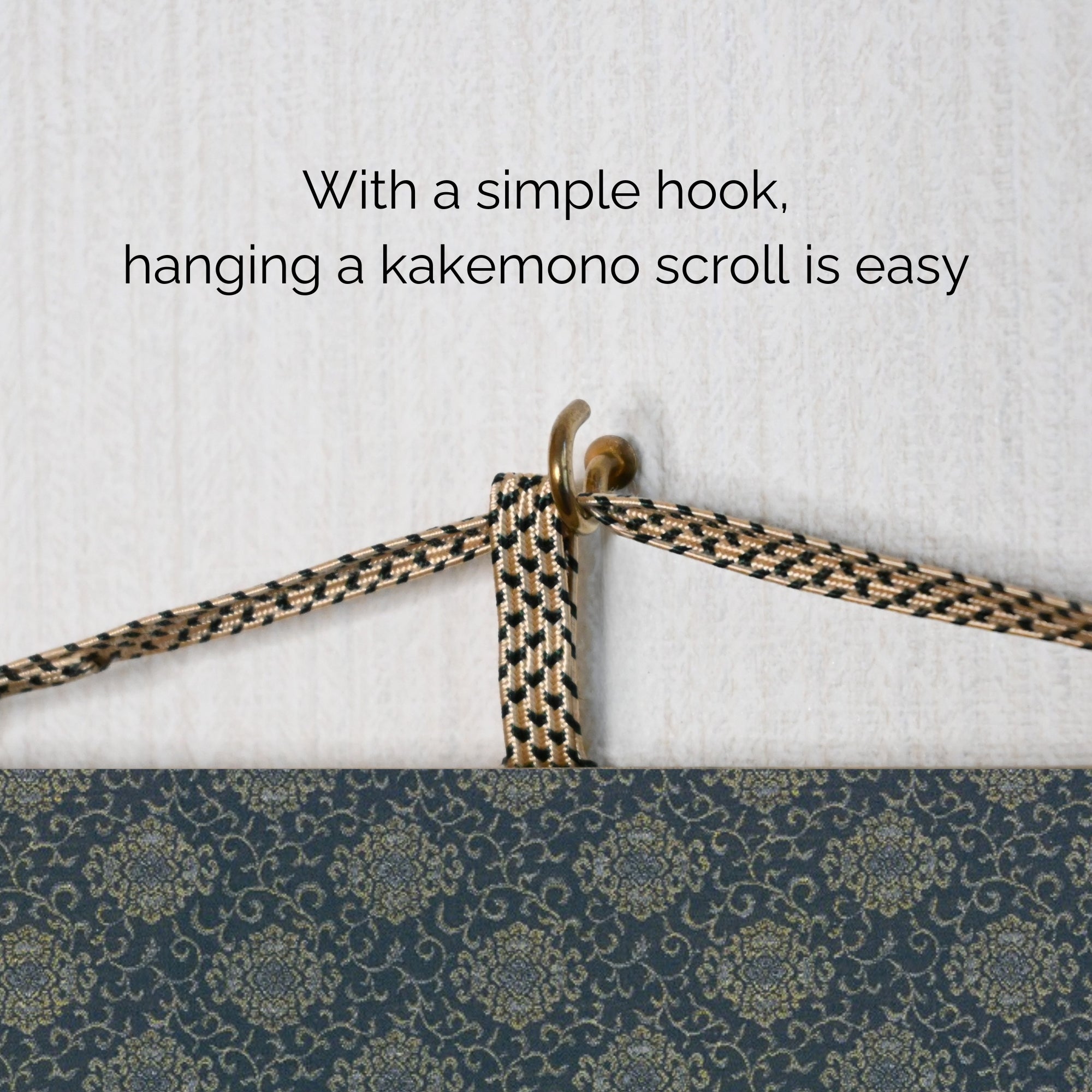 Kakemono mural Dragon japonais – Dragon bleu ascendant 